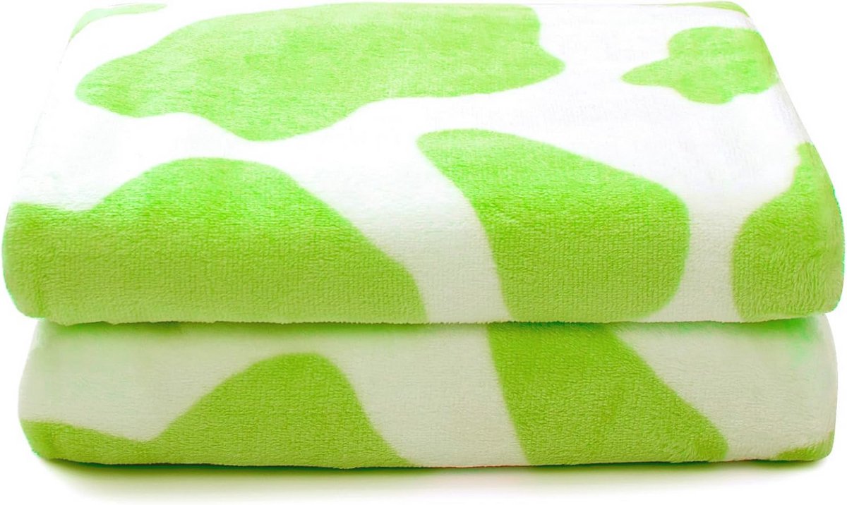 Lichtgewicht Groene Dekentje voor Kinderen - Cozy Fleece Throw voor Verjaardag en Kerstmis