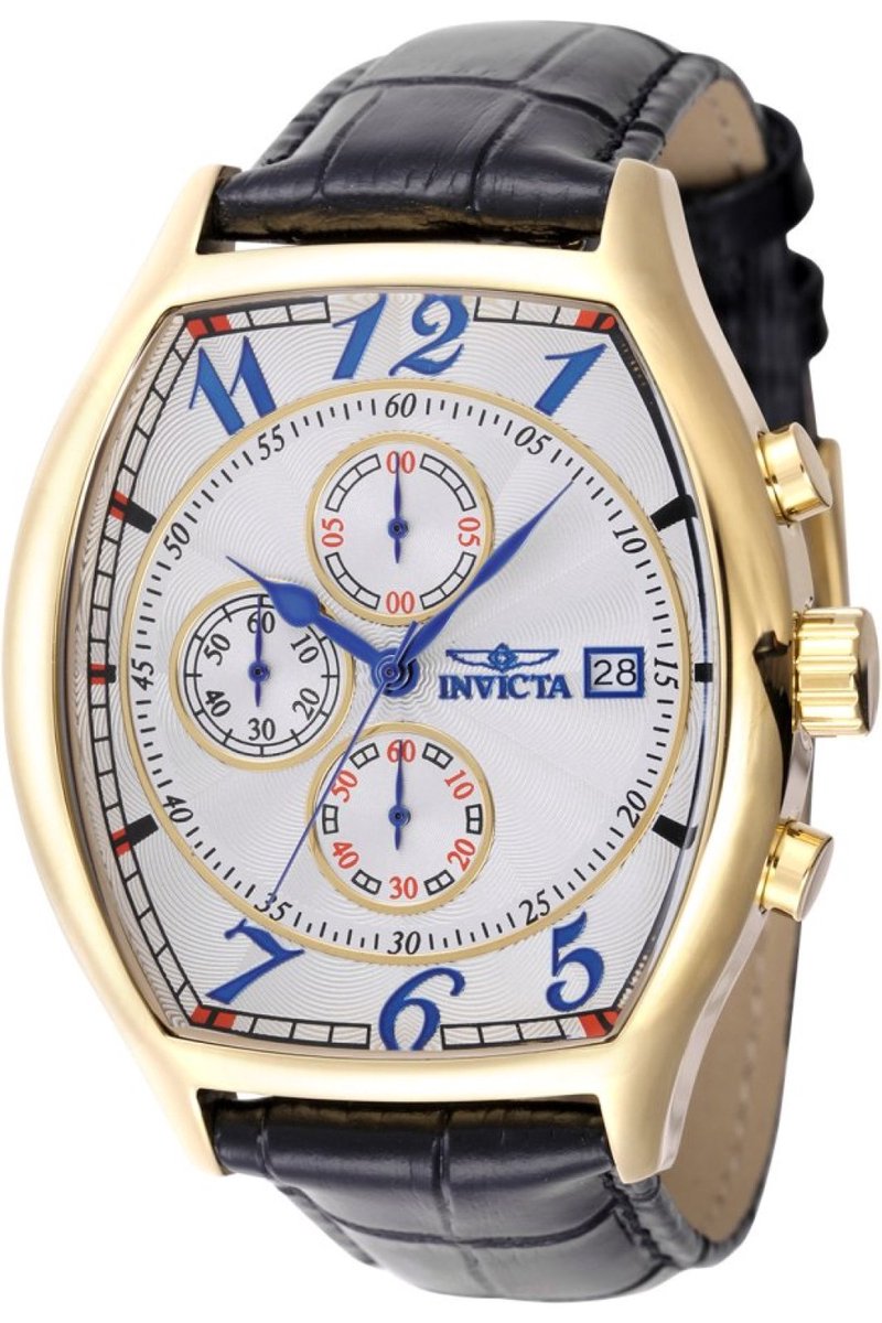 Invicta Specialty 49839 Heren Horloge - Waterdicht - Analoog - Quartz Uurwerk - Roestvrij Staal met zilveren Wijzerplaat - 43mm