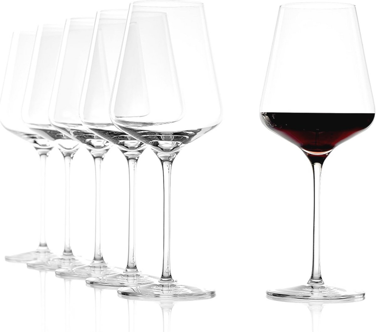 Stölzle Lausitz Bourgogneglazen Quatrophil 6-delig, 710 ml – Elegante kristallen glazen, ideaal voor Bourgogne, optimale aromaontwikkeling, vaatwasserbestendig en schokbestendig
