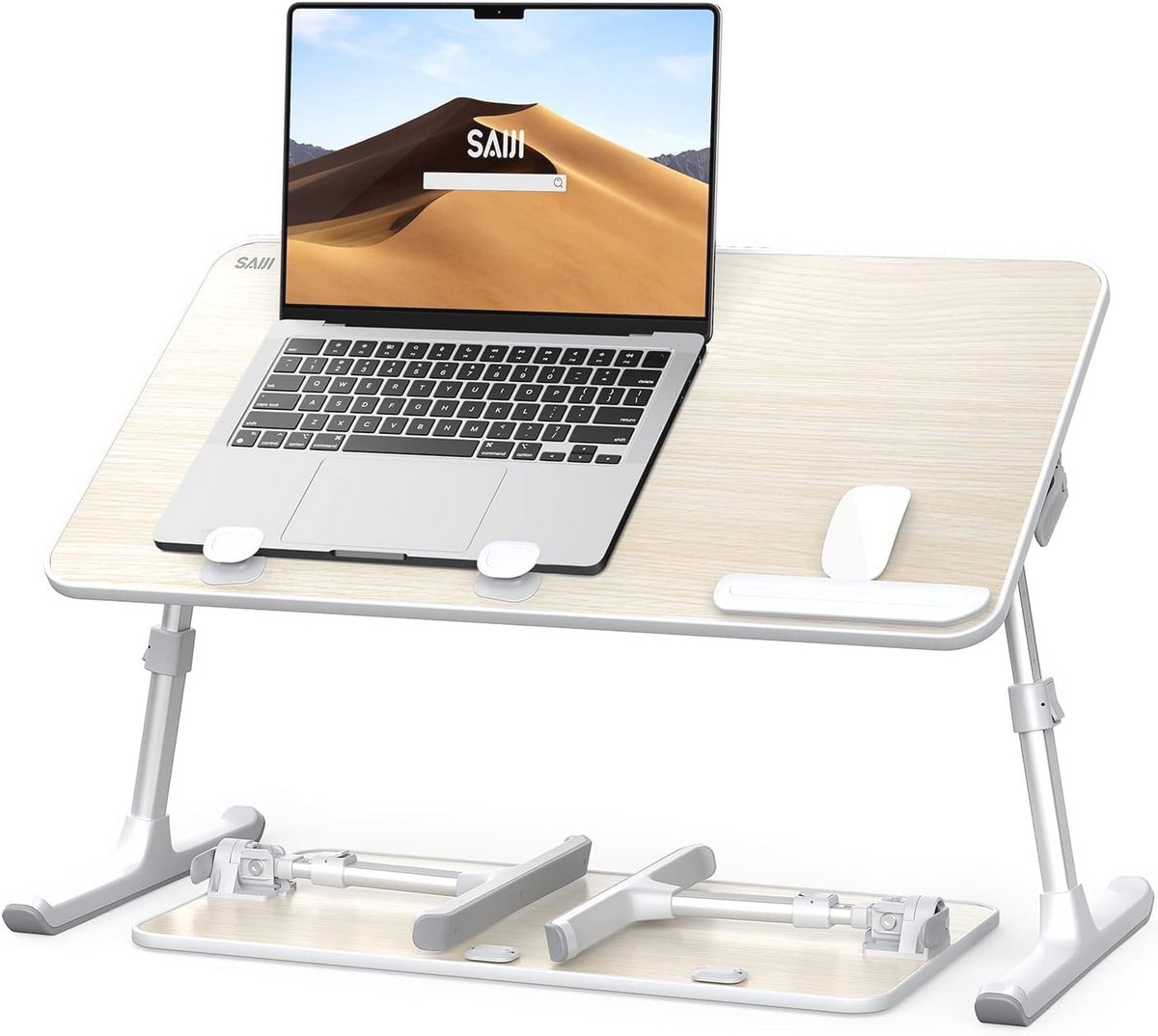 Verstelbaar Laptopbureau voor Bed en Bank - Opvouwbare Laptoptafel met Hoogte- en Hoekverstelling