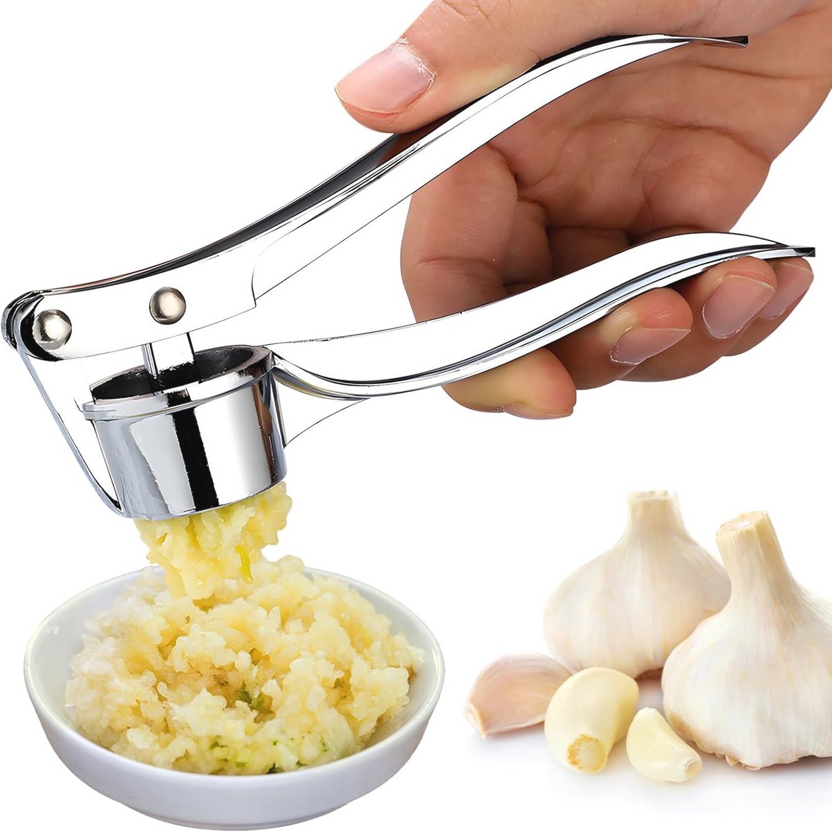 Handmatige Knoflookpers voor Efficiënt Knoflook Pletten en Muddlen