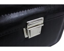 Herentas Aktetas Laptoptas Werk Leren Look Verstelbare Band