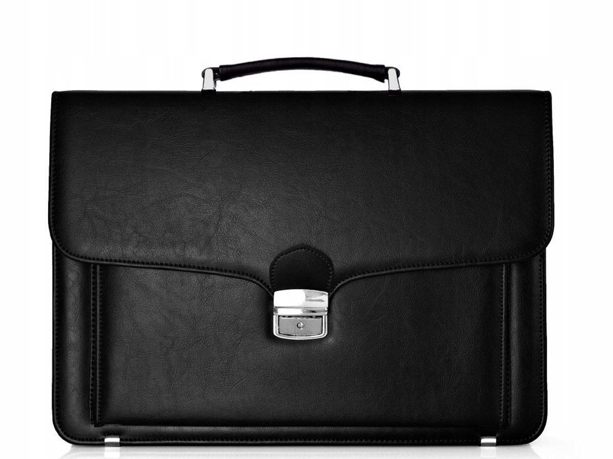 Solome Royal Aktetas Zwart - Elegante laptoptas voor heren