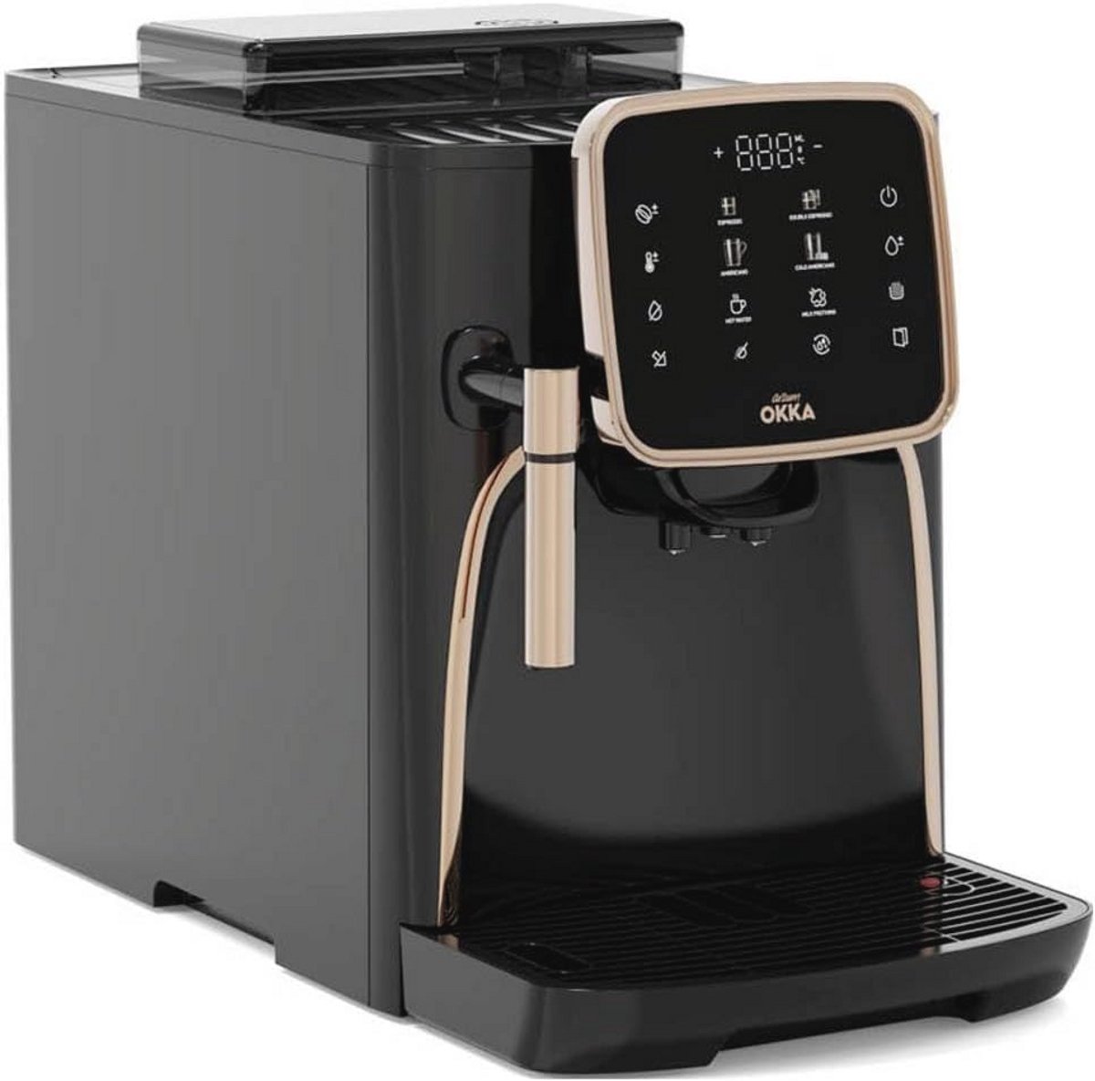 Koffiezetapparaat met Melkopschuimer in Brons
