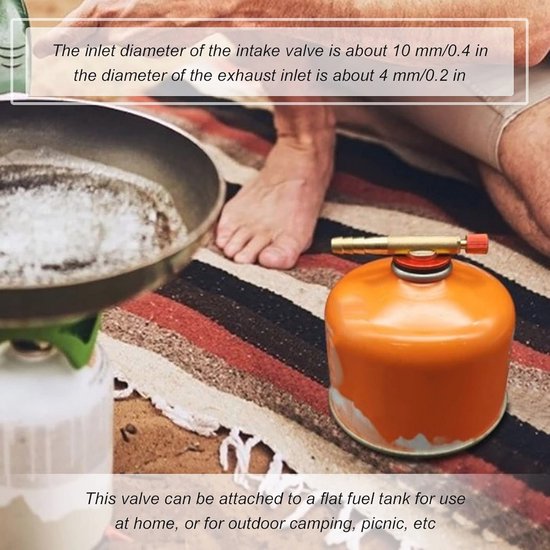 Veilige Gasflesventiel voor Camping en Buitenactiviteiten — afbeelding 2