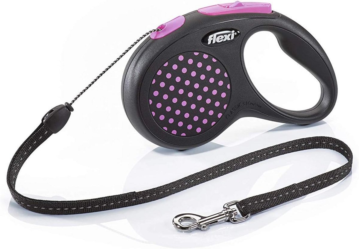 Intrekbare Lood voor Kleine Honden - 5 m - Roze