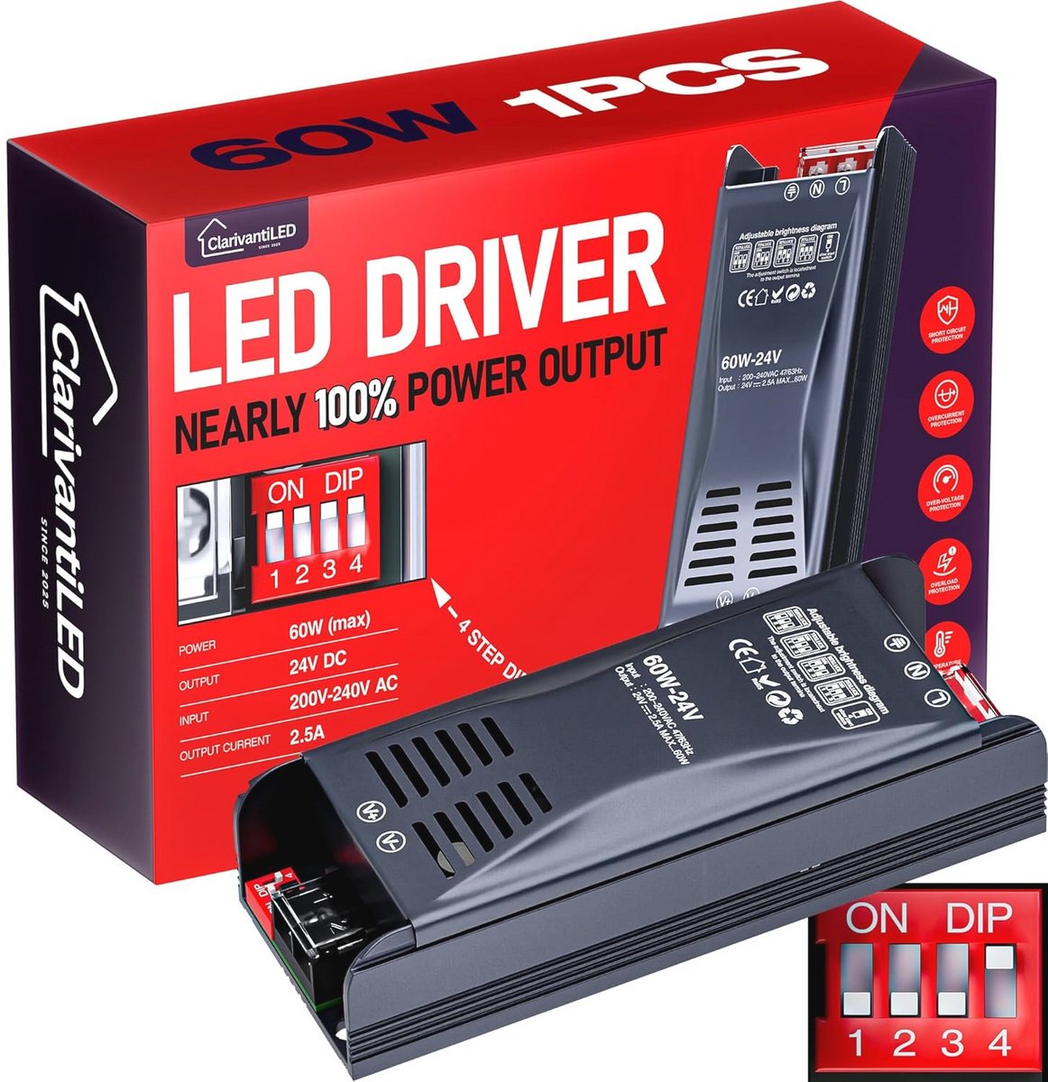Transformator 220V naar 12V LED-driver - 200W