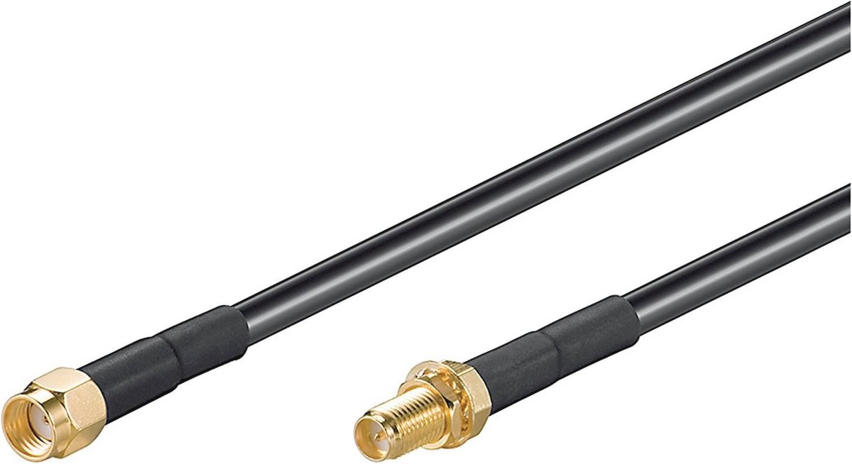 WLAN antenneverlengkabel RP-SMA 1m