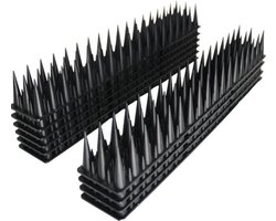 V&F® PREMIUM - Anti Klim Strip - 5 meter - Zwart - Flexibel - Extra Spikes - 10-pack - Tie Wraps & plakstickers - Duivenpinnen - Vogelpinnen – Anti Katten in Tuin – Kattenverjager - Kattenschrik - Duivenverjager - Vogelverjager - Vogelwering - Balkon