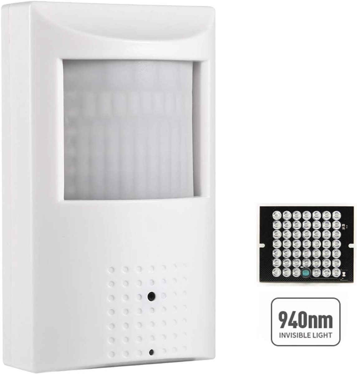 HD 5MP Binnencamera met PIR, Onzichtbaar IR Nachtzicht en POE - 3,7 mm Lens, Audio & Bewegingsdetectie