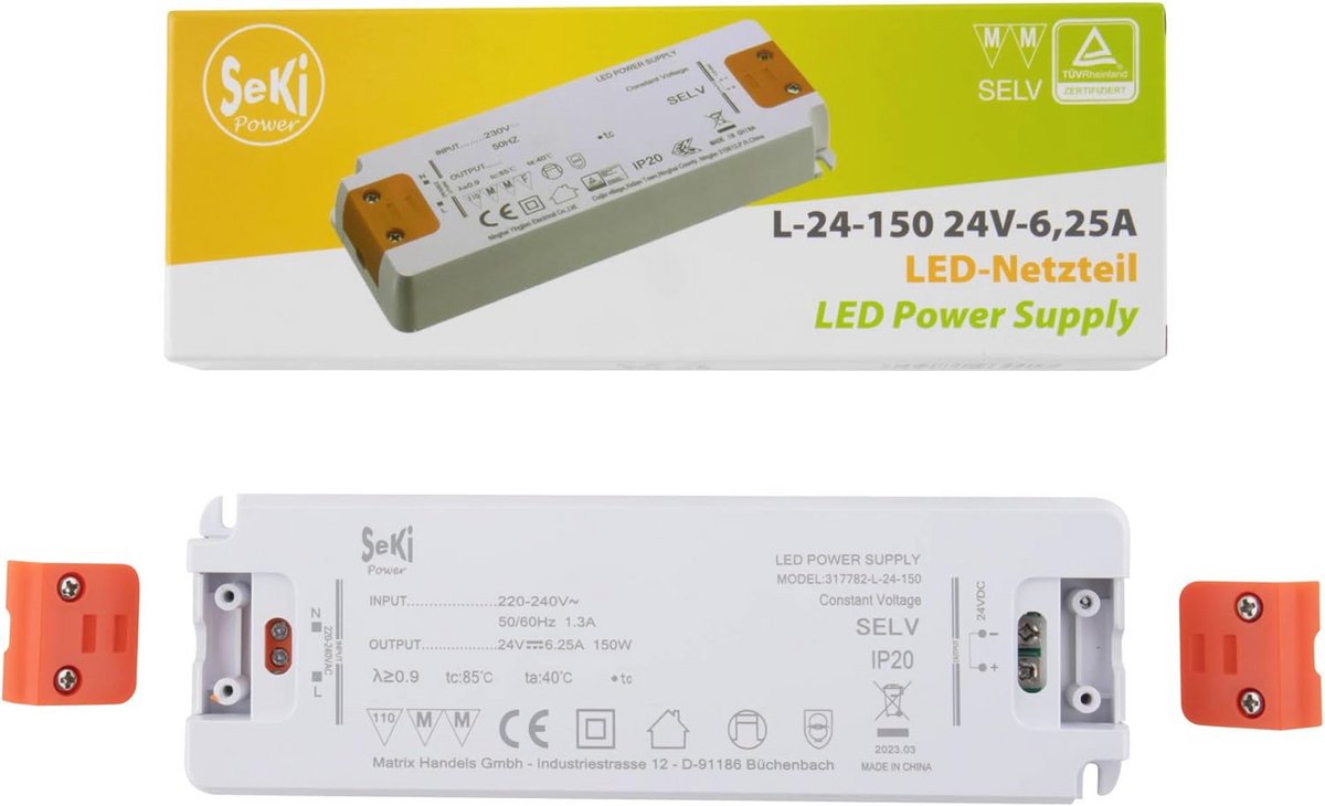 Voeding 24V 6,25A 150W - afbeelding 4