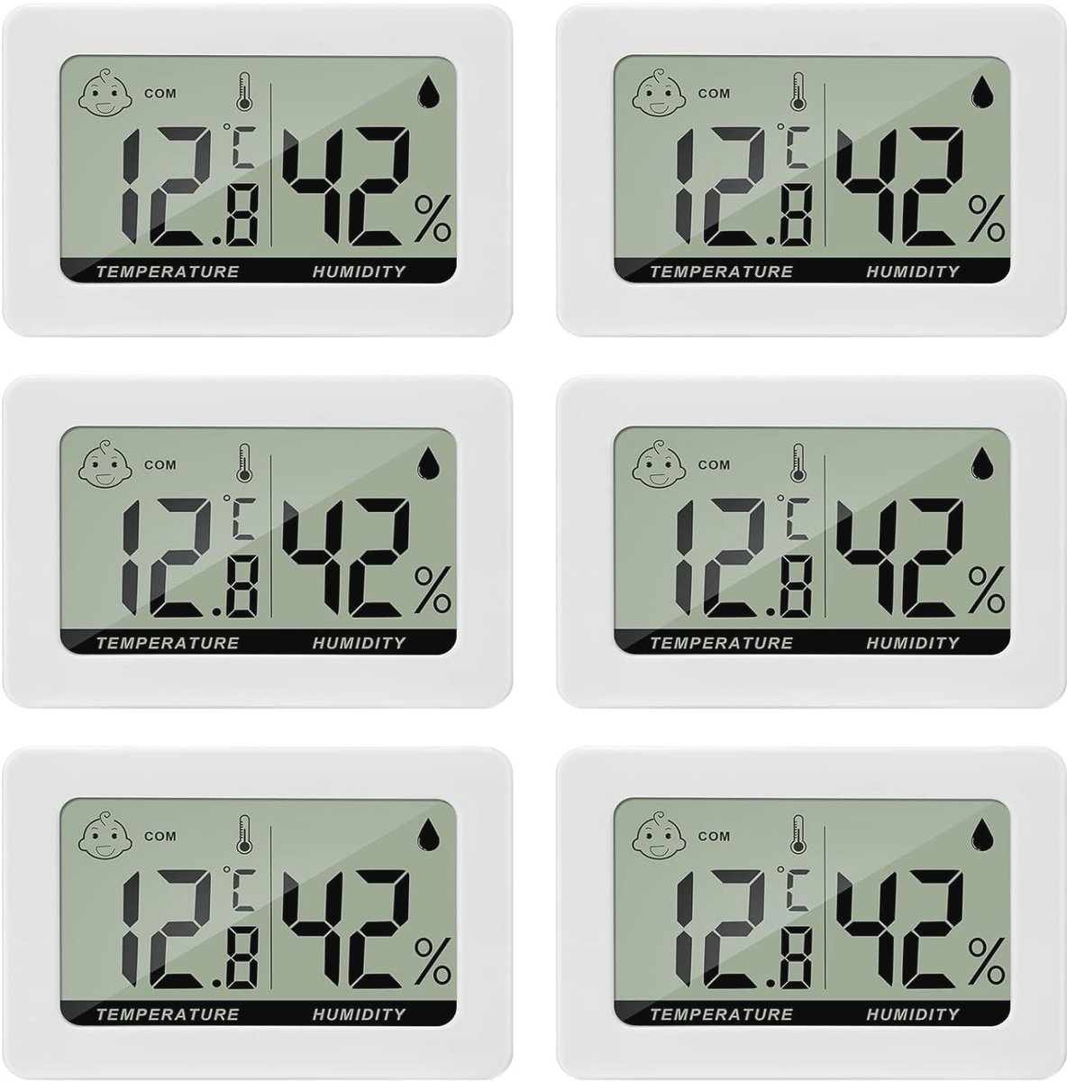 Digitale Thermometer en Hygrometer voor Binnengebruik - Temperatuur- en Vochtigheidsmeter