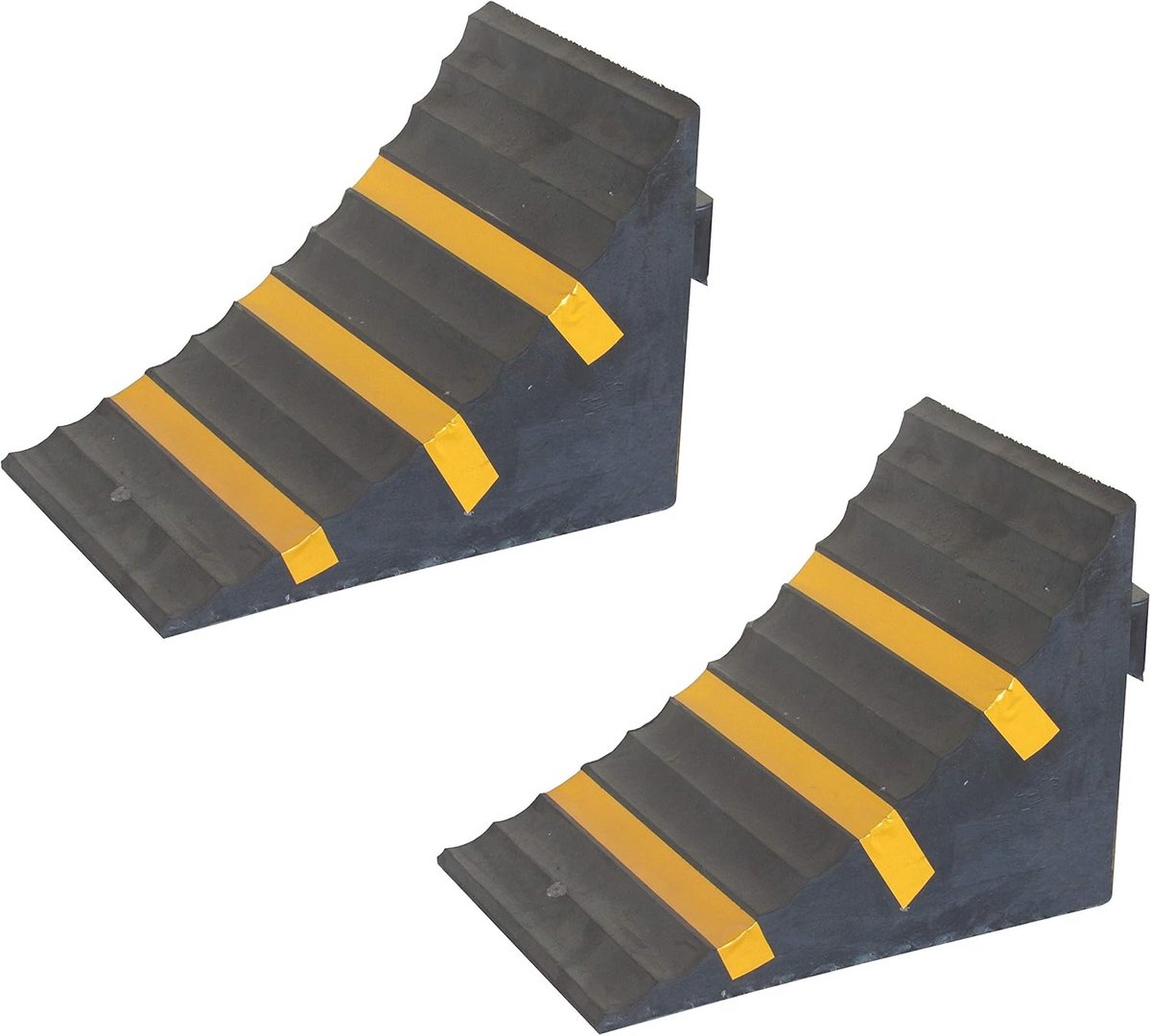 Rubberen Onderlegwig voor Zware Belasting - 25cm x 16cm x 19cm (Verpakking van 2)