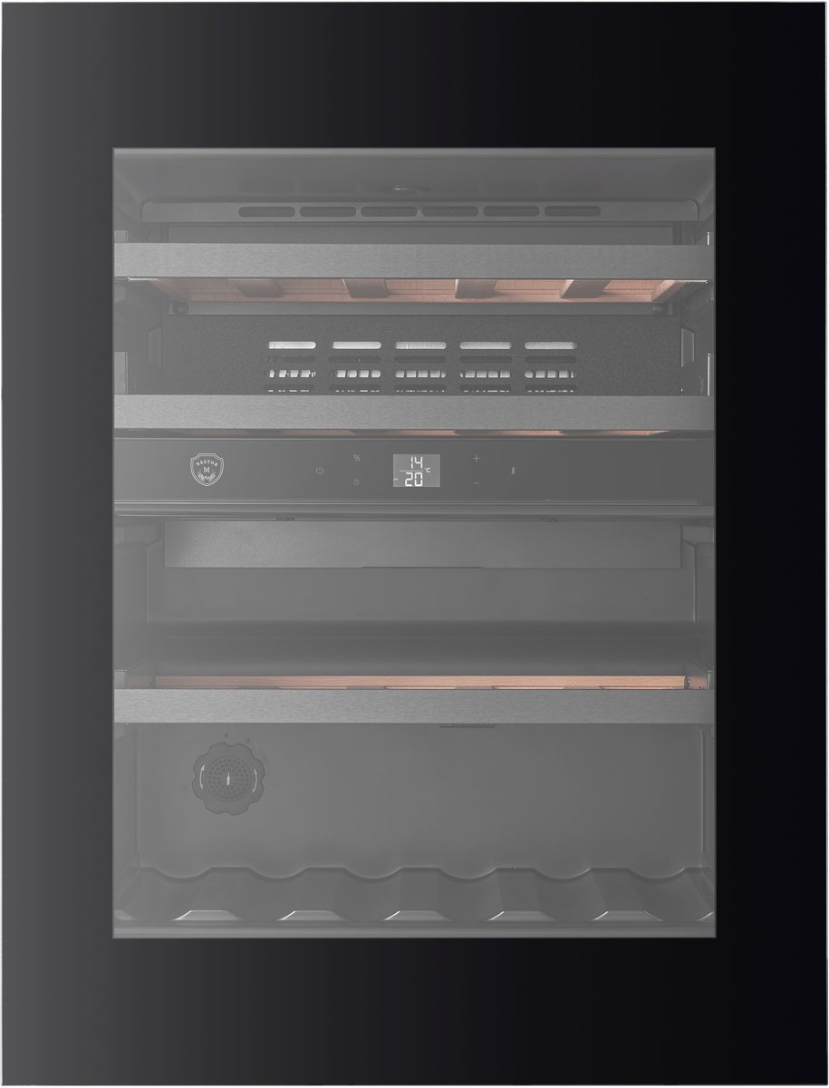 Nestor M Wijnkoelkast NWVS232FN1 - Inbouw/Onderbouw - Push2Open - 2 zones - 32 Flessen - 3 kleuren LED - Koolstoffilter - 36 dB