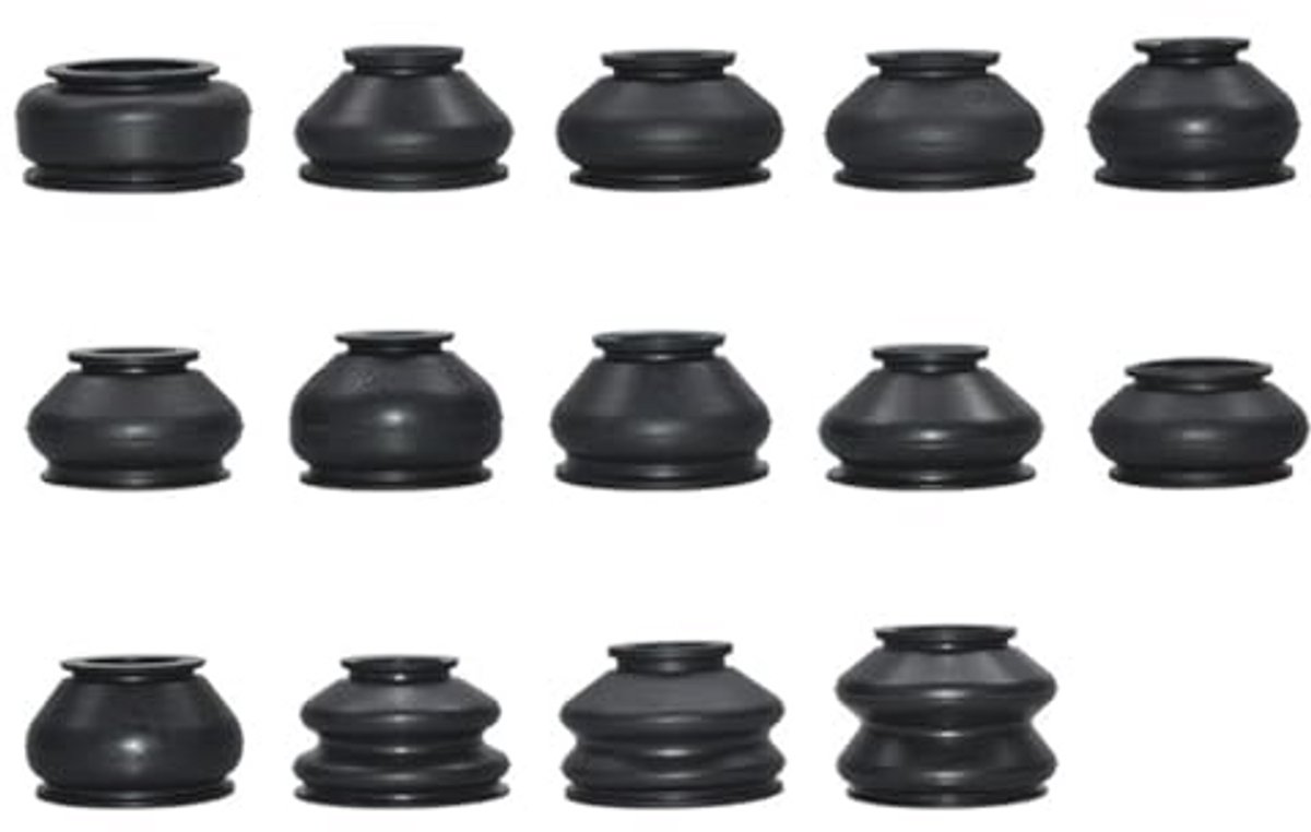 14 Stuks Universele Kogelgewricht Rubber Covers - Set van Stofkappen voor Auto
