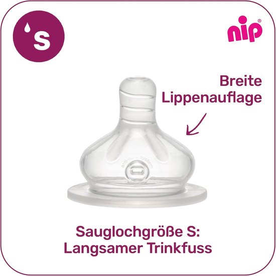 Brede hals baby drinkfles met anti-koliek en Actiflex systeem - BPA-vrij, glas, 240 ml — afbeelding 3