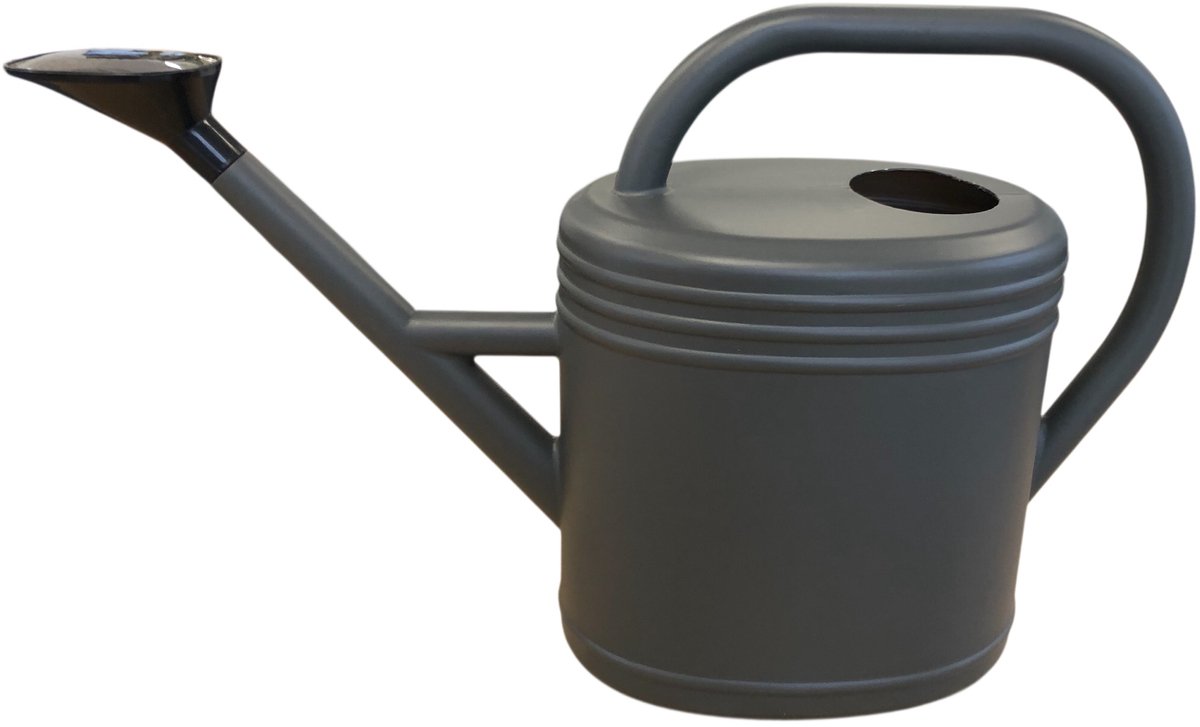 Dutchlander Gieter - 8 liter - Kunststof - Grijs - Met RVS Broeskop - Tuin en Balkon