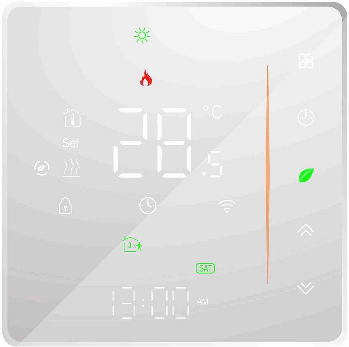 WIFI Thermostaat voor Watervloerverwarming - Programmeerbare Temperatuurregeling met Afstandsbediening - Geschikt voor Smart Home