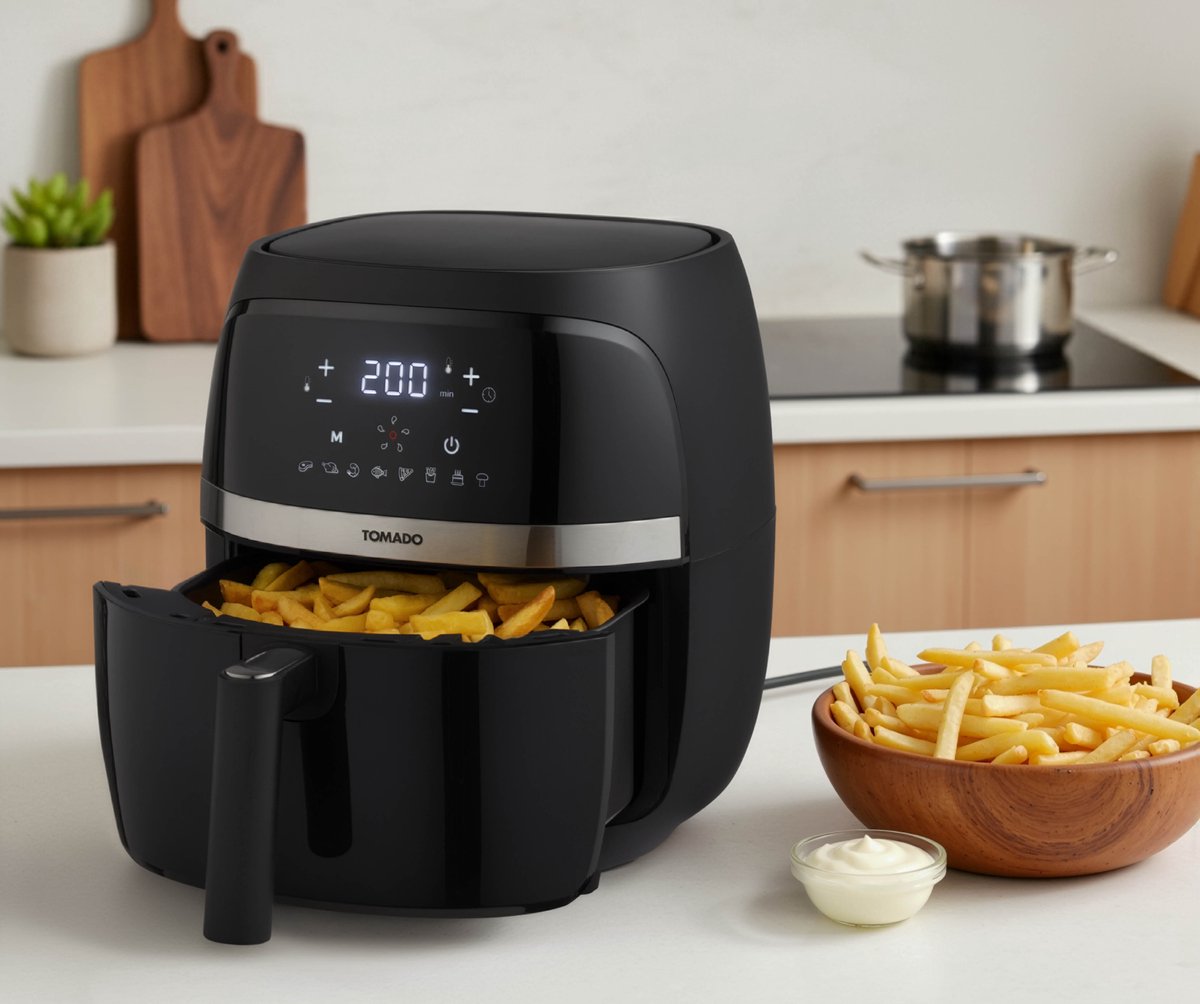 Tomado TAF3202B Airfryer met Dubbele Lade - afbeelding 2