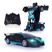 Silvergear RC Auto Robot 2-in-1 - 360° Driften - Radiografisch Bestuurbare Auto - Transformeren - Interactief Speelgoed Autos voor Jongens - Race Auto Afstandbestuurbaar Binnen en Buiten - RC Car Offroad Oplaadbaar - Cadeau - 6, 7, 8, 9+ Jaar - Zwart