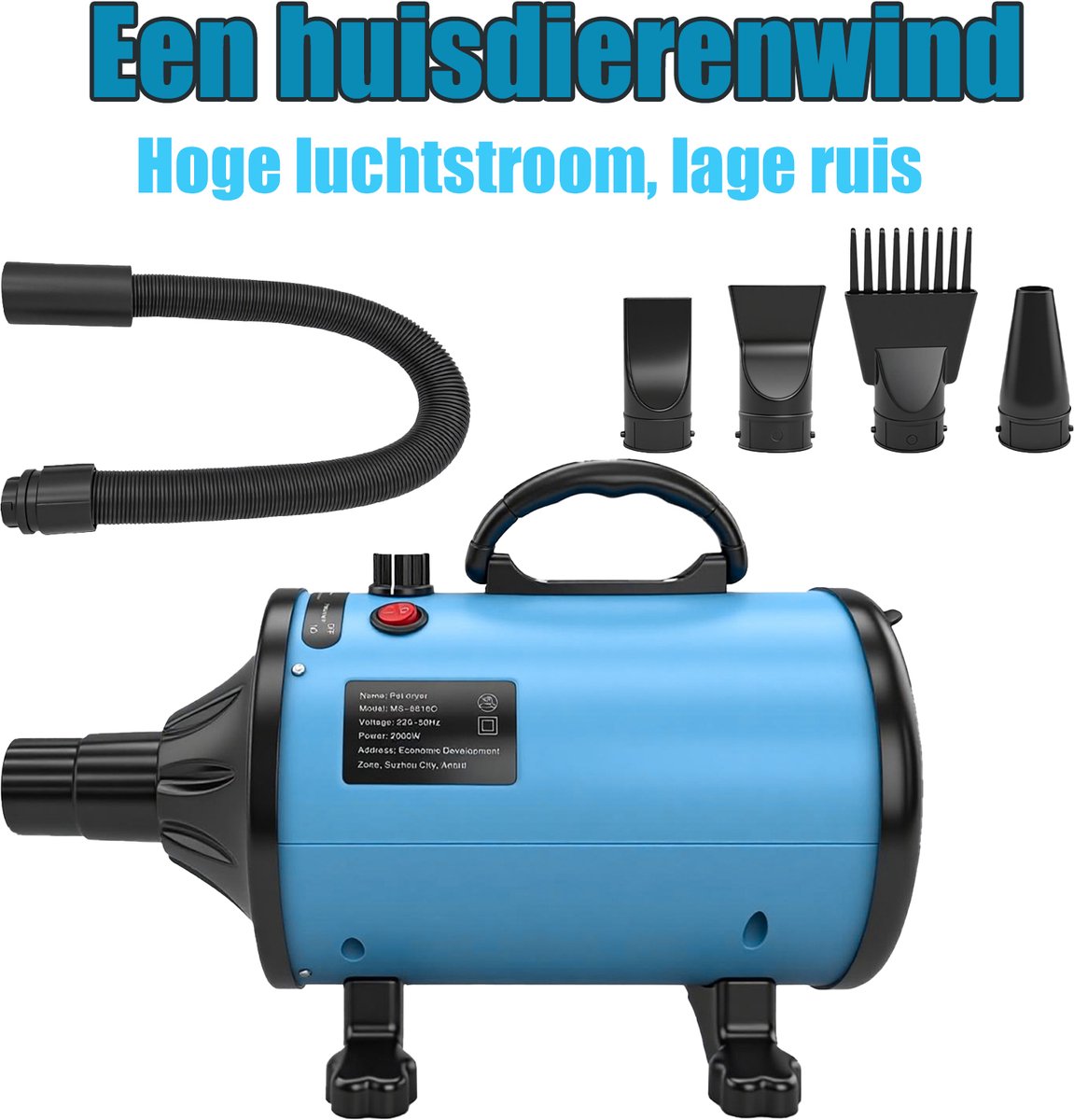 Yongkang Hondenhaardroger 2000 Watt Superstil - Yongkang Yongchang Power Tools Co - €48,00