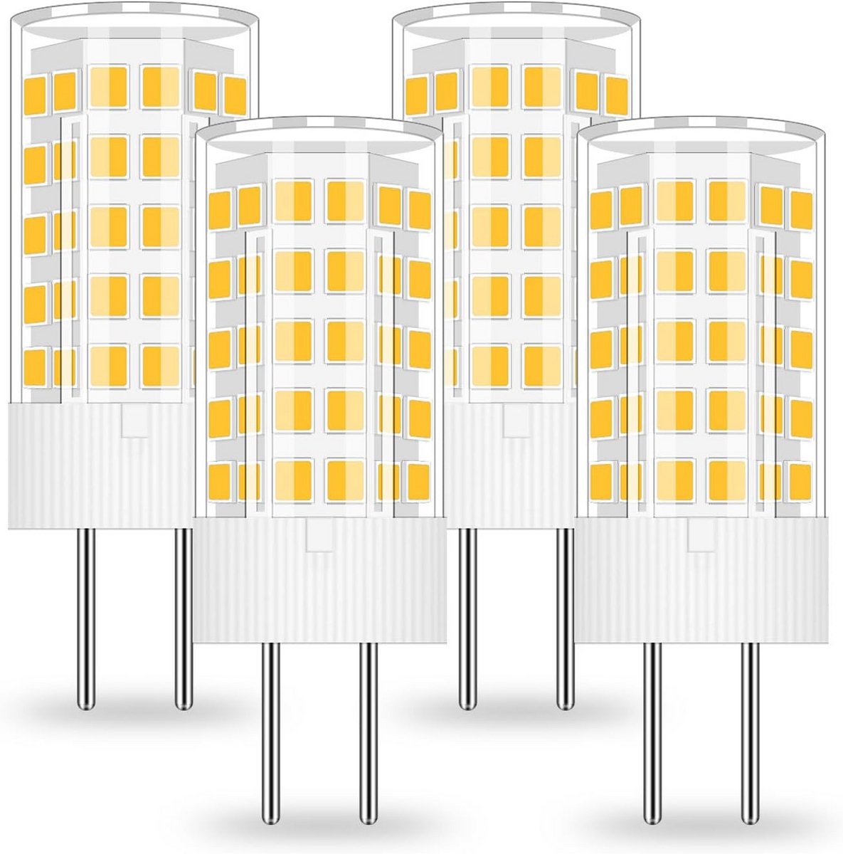 LED 12V GY6.35 Lamp Vervanging voor 50W/40W Bi-Pin Lampen - Warm Wit 3000K - 4-Pack