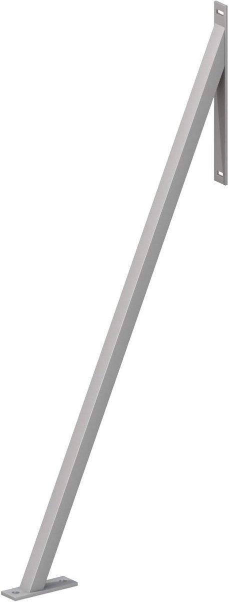 Premium Stormanker XXL voor Hekken en Poorten - Staal, Zilver Gepoedercoat, Extra Bescherming en Stevigheid