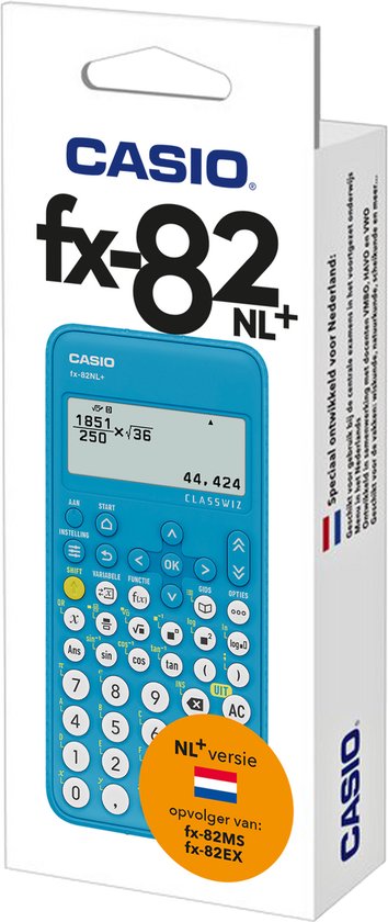 Casio fx-82NL+ rekenmachine - Wetenschappelijke rekenmachine - Voor de middelbare school
