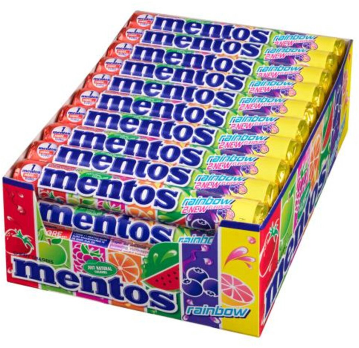 Mentos Rol Rainbow - 3 x 40 x 37,5 gr - Voordeelverpakking