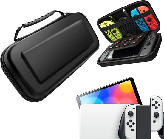 Foto: Gadgetpoint console beschermhoes voor nintendo switch hardcase opberghoes performance gaming case console accessoires zwart