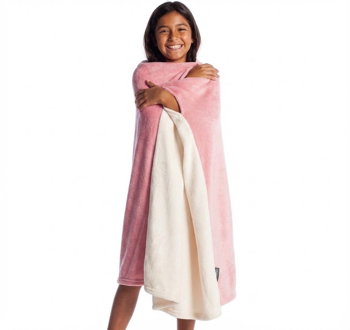 Holland Rose® Deluxe kids plaids met mouwen | Blanket | Roze|kinderen |Cadeau | Indoor/outdoor coat | Sherpa |One size