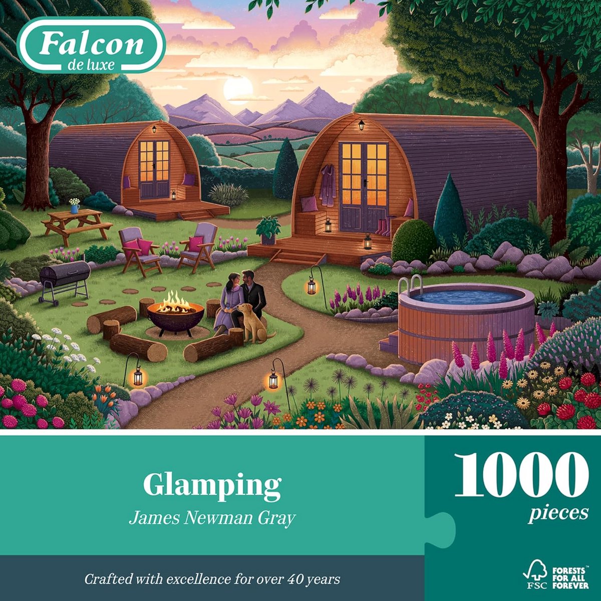Glamping Puzzel van 1000 Stukken voor Volwassenen