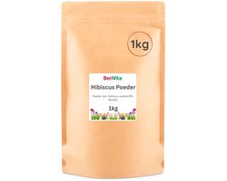 Hibiscus Poeder 1kg - Puur, Fijngemalen Hibiscus bladeren - Roselle Powder