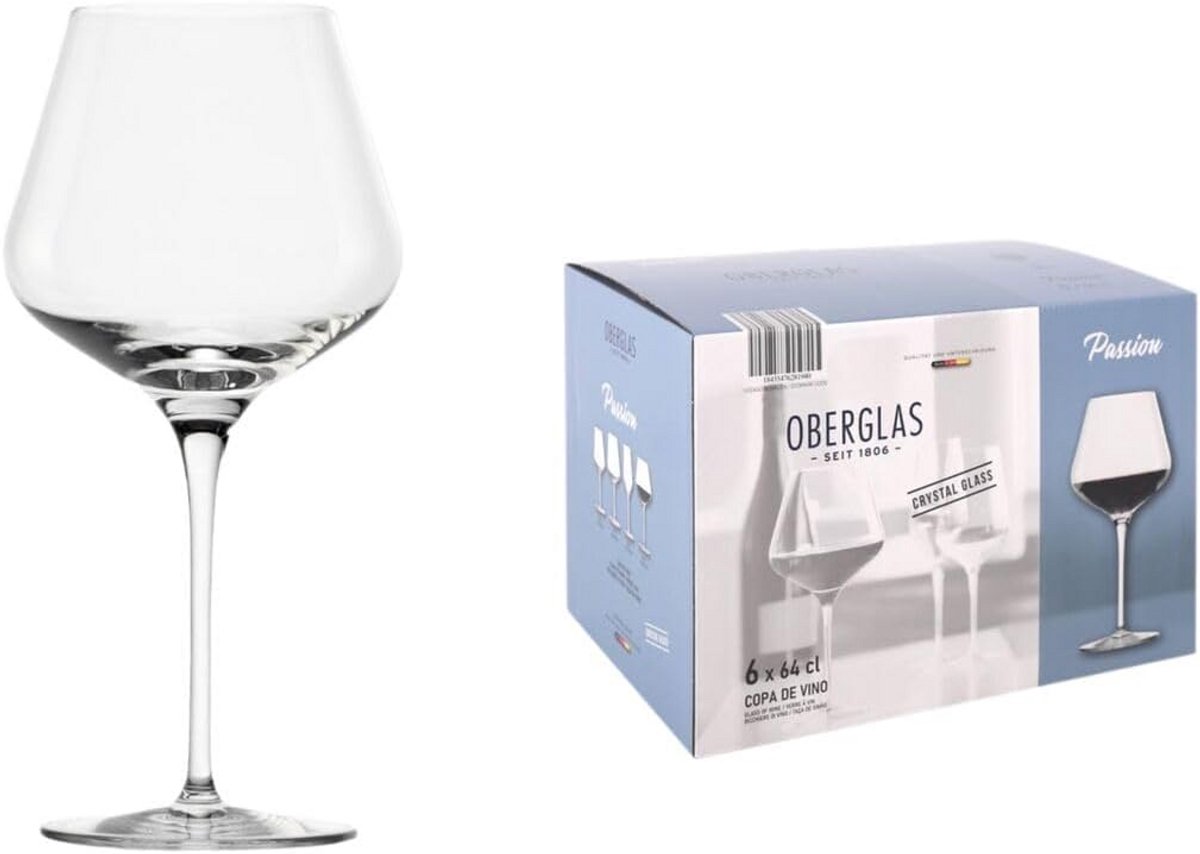 Set van 6 Wijnglazen 640 ml voor Rode en Witte Wijn