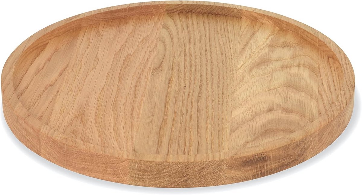 Houten Serveerbord 30 cm – Multifunctioneel Dienblad voor Snacks, Kaas en Decoratie