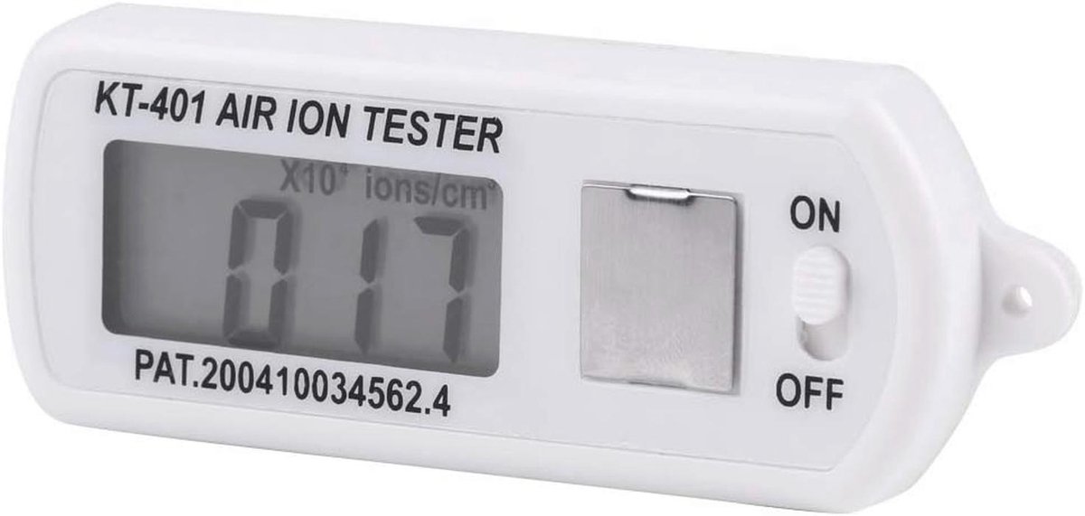 Draagbare Ionenmeter voor Luchtkwaliteit - Meet Negatieve en Positieve Ionenconcentraties