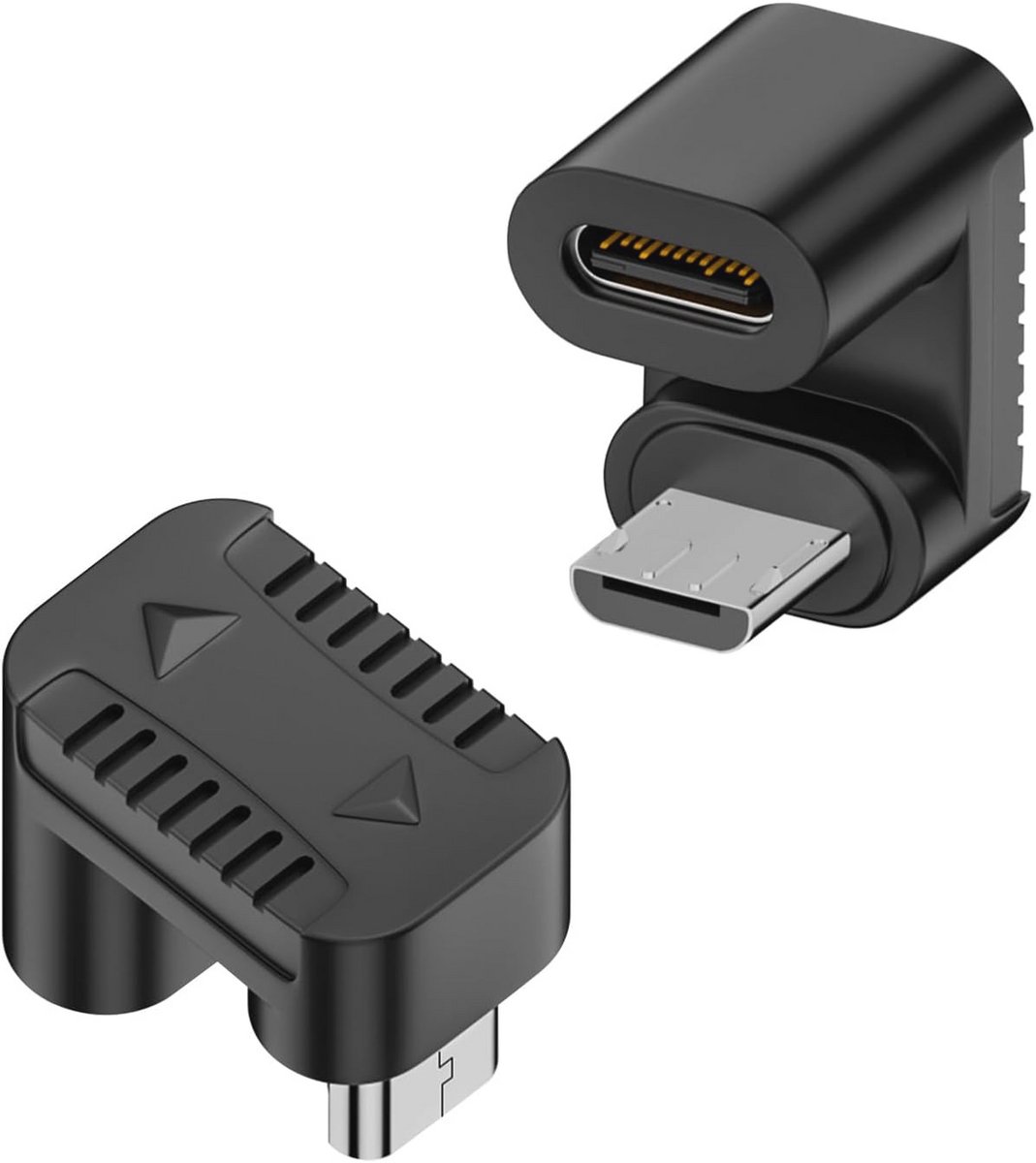 USB C naar Micro USB Adapter 180 Graden Hoek 2 Stuks