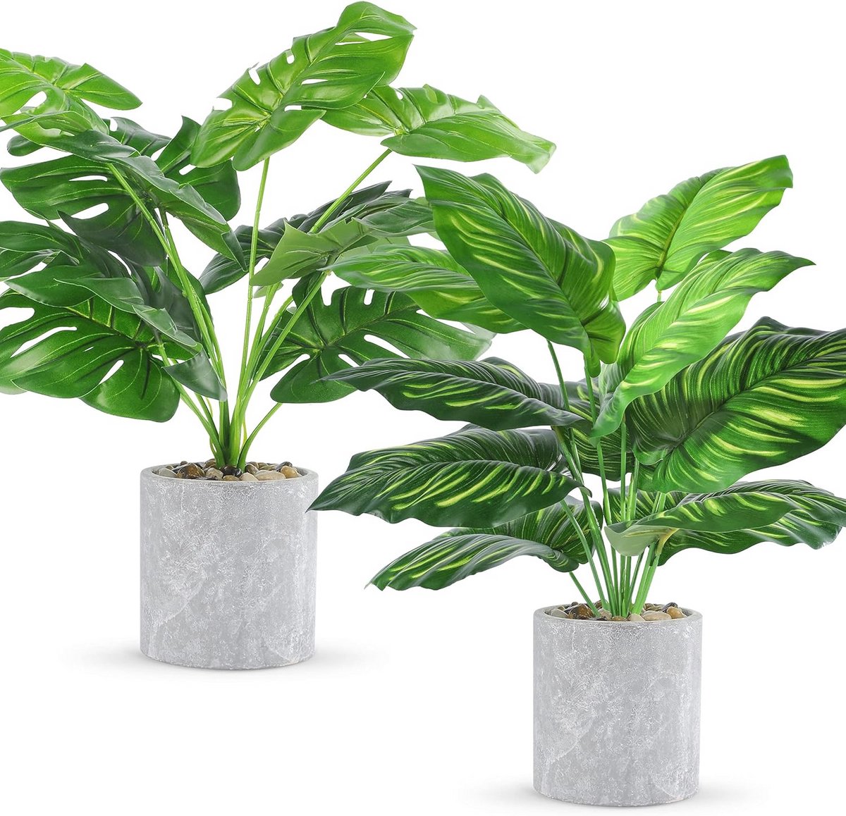 Kleine Nepplanten in Potten - 2 stuks 16 inch Kunstplanten voor Indoor Decoratie