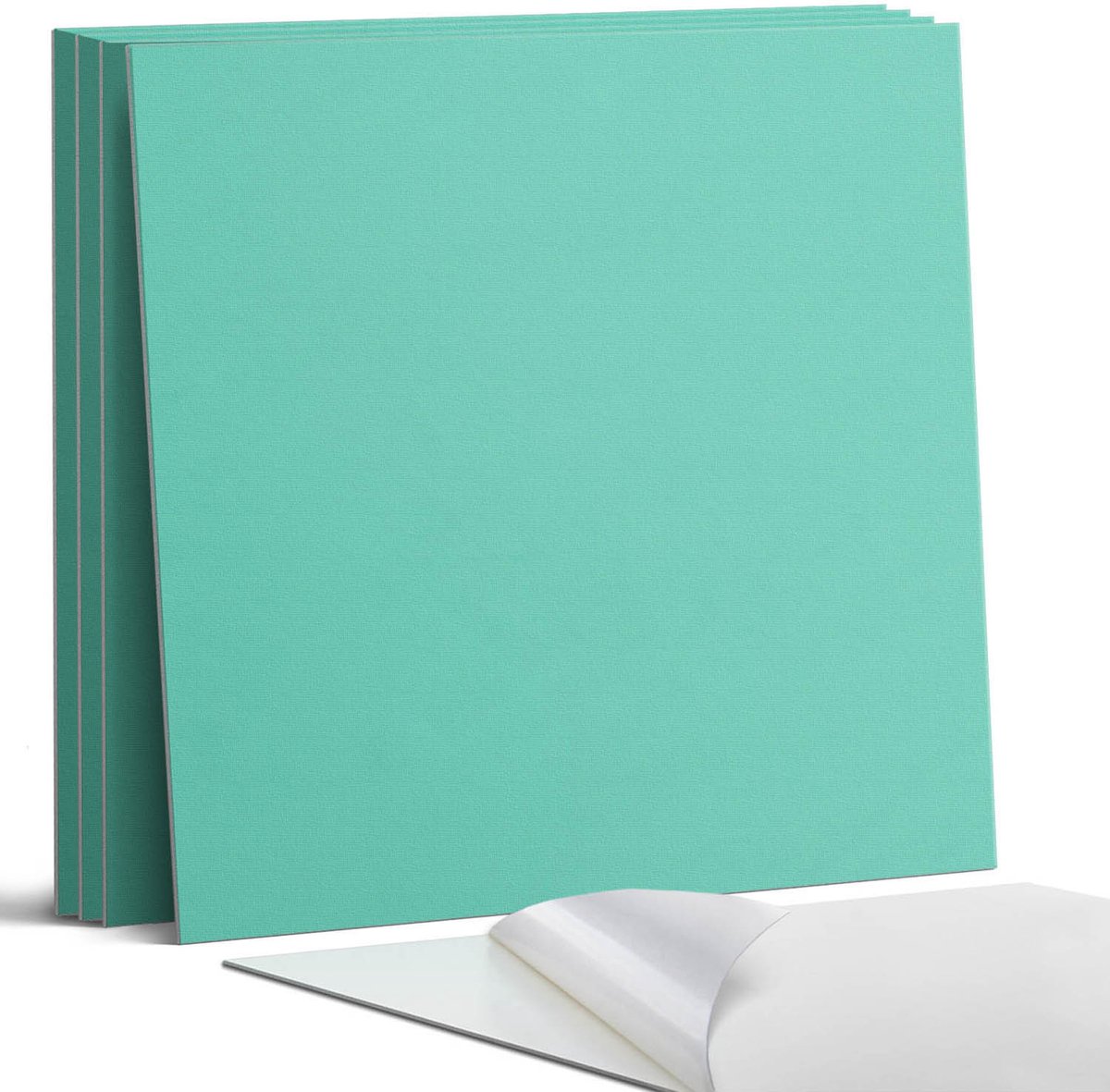 Coloray Wandpanelen Zelfklevend - Mintkleur Zelfklevende Wandpanelen - 50 cm x 50 cm - Tur