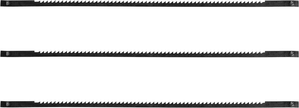 Decoupeerzaag zaagblad 15TPI 3-delig - 132 mm lang - 3 stuks