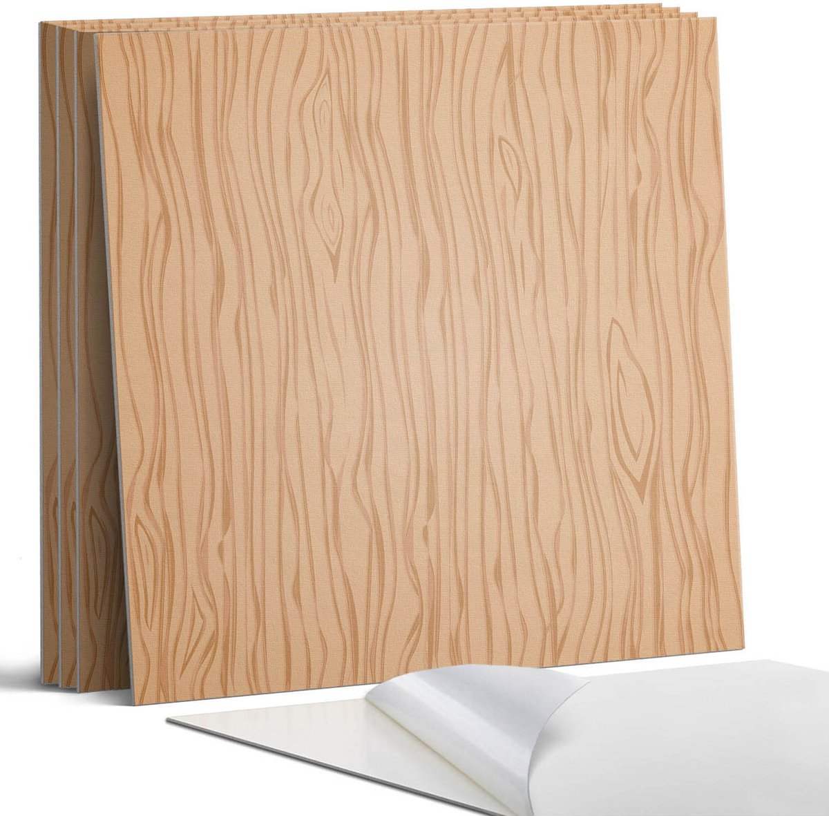 Coloray Wandpanelen Zelfklevend - Houtachtig patroon Zelfklevende Wandpanelen - 50 cm x 50