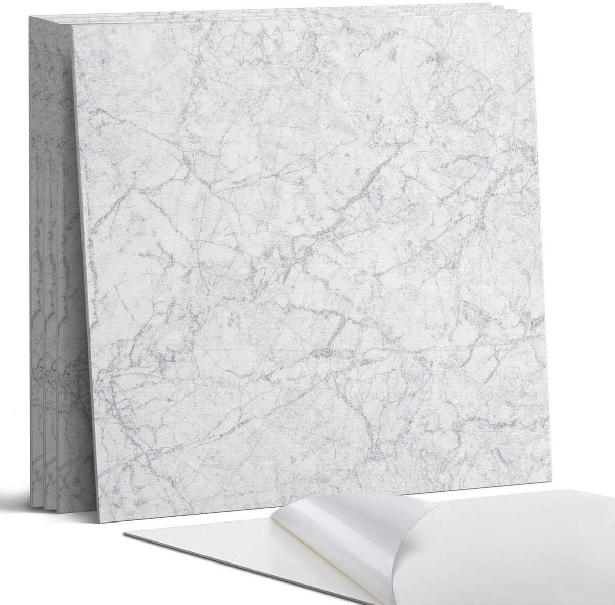 Coloray Wandpanelen Zelfklevend - Geaderd marmerpatroon Zelfklevende Wandpanelen - 50 cm x