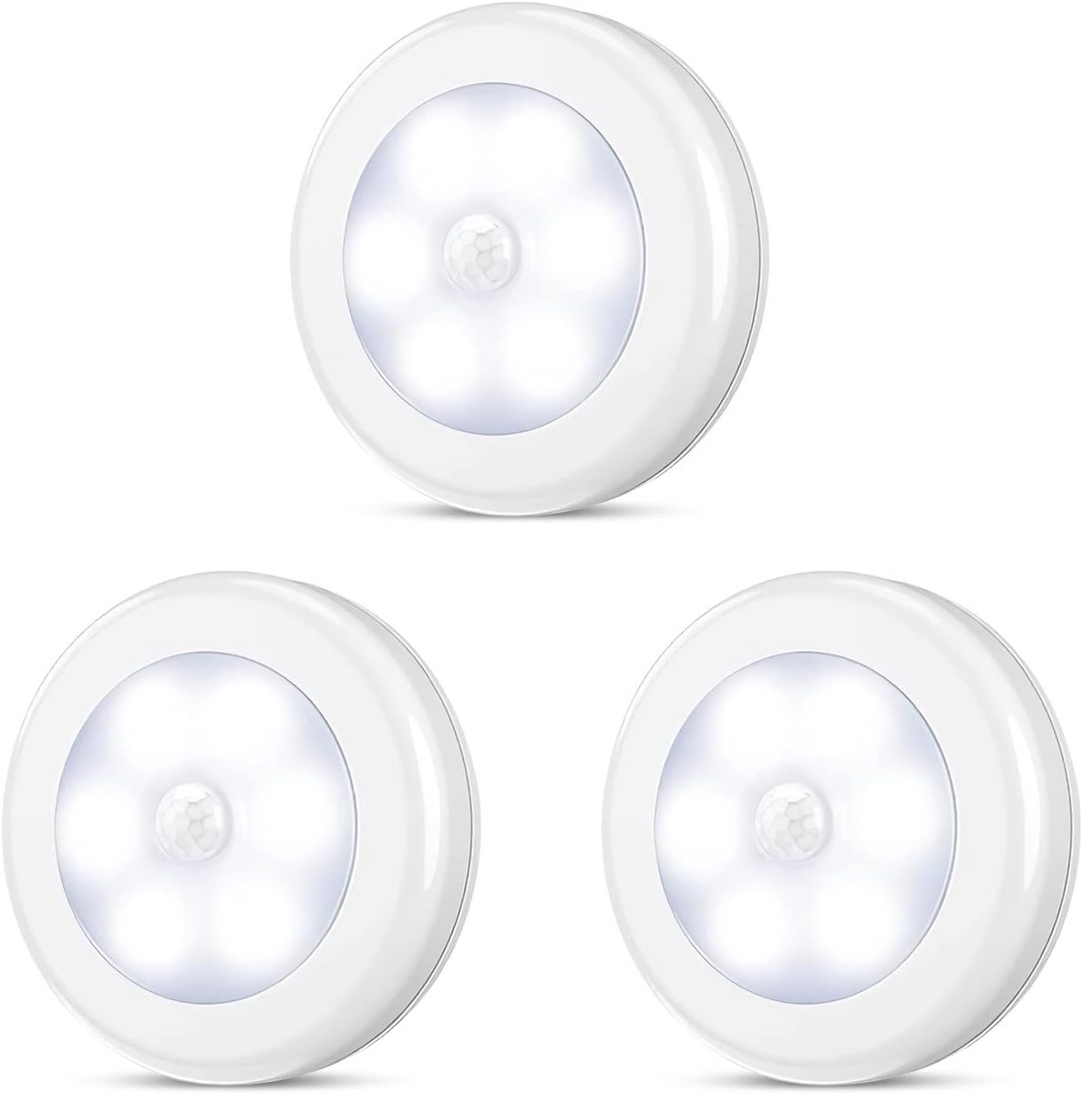 Led-nachtlampje met Bewegingsmelder voor Binnen en Buiten - Perfect voor Hal, Wandkast en Badkamer