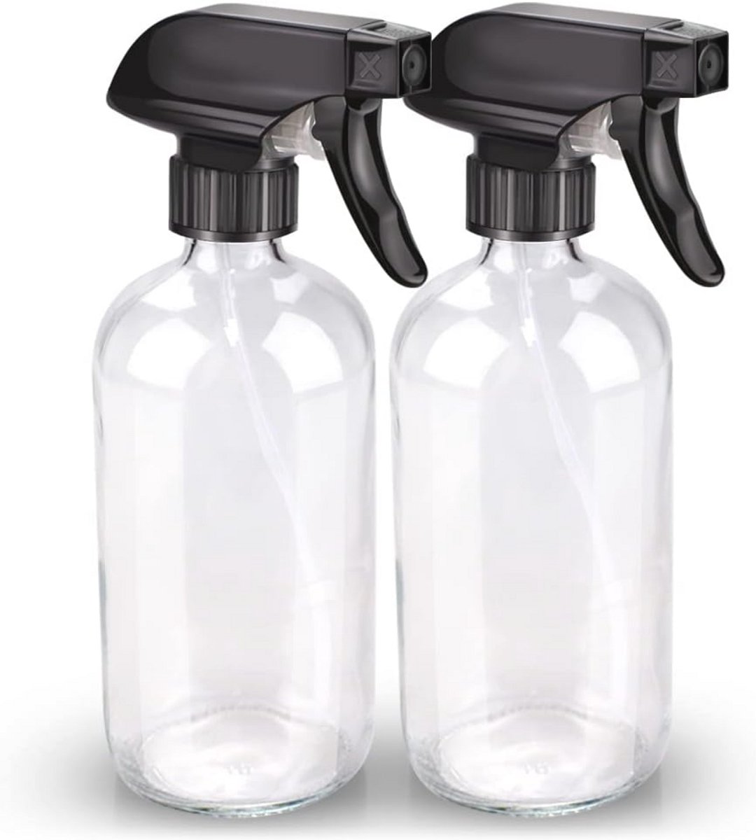 Transparante Glas Sprühflasche Set voor Vensterreiniger en Aromatherapie