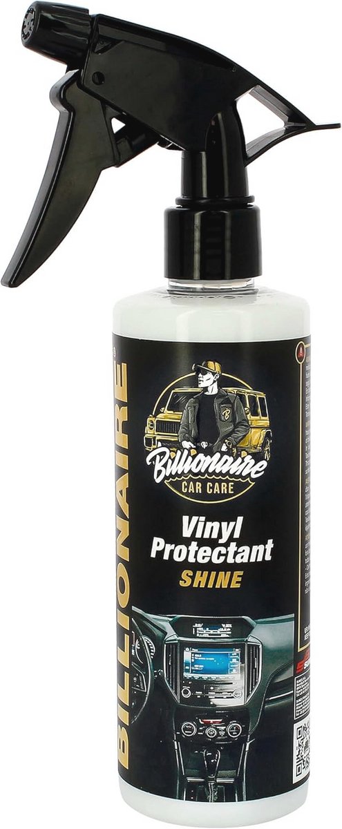 Vinyl Protectant Matte Dashboardreiniger voor Kunststof, Rubber en Vinyl - 300 ml - UV-bescherming en Kokosgeur