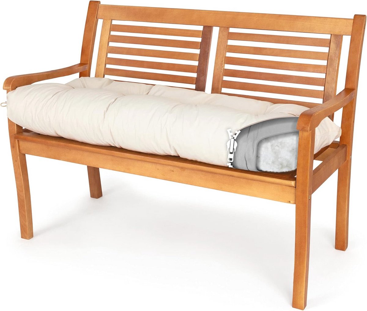 Verstelbare Sofa Kussen Pad, Afneembare Hoes, Waterafstotend en Vlekbestendig - 30 Maten in 7 Kleuren (100 x 40 x 10 cm, Beige)