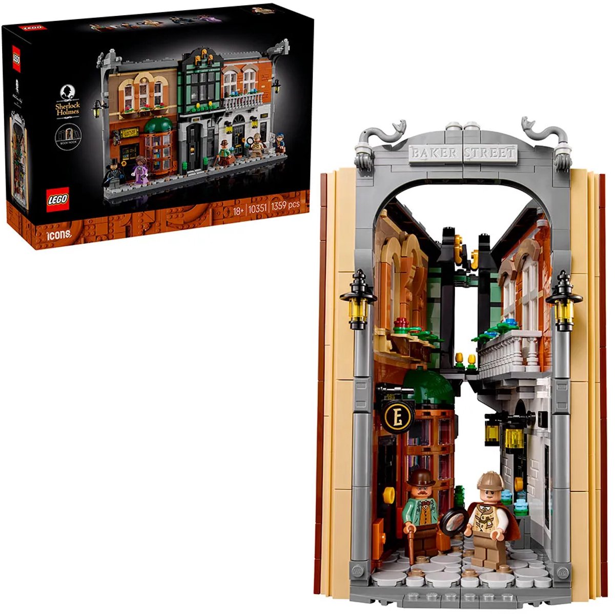 LEGO® Icons Boekensteun: Sherlock Holmes, Bouwset - 10351 — afbeelding 20