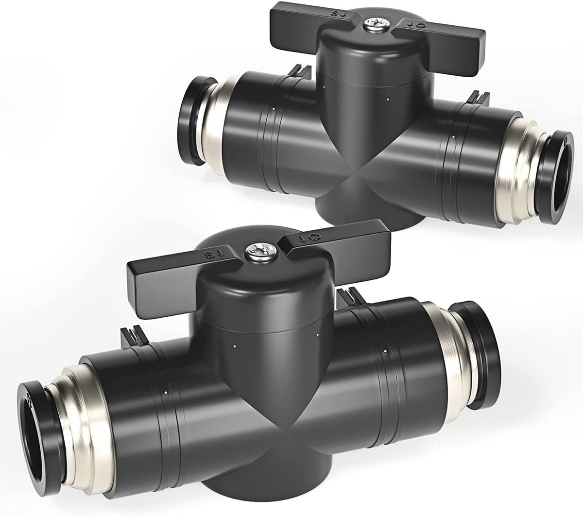 Pneumatische 8mm OD Kogelklep Luchtstroom Regelklep - Pack van 5