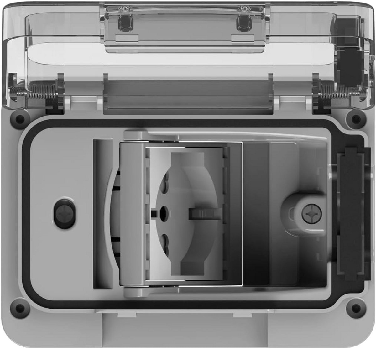 Waterdicht Stopcontact voor Buiten IP55, Inbouwdoos 3-voudig, Grijs
