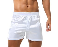 Luxe Satijnen Boxershort Heren - Zijdezachte Lounge Short met Split